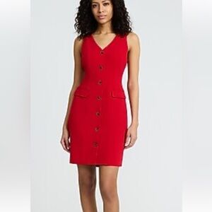 Express Vibrant Red Mini Dress Medium NWT